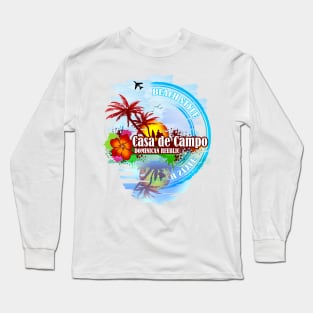 Casa de Campo Paradise Beach Long Sleeve T-Shirt